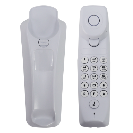 Compact analogue phone, White colour